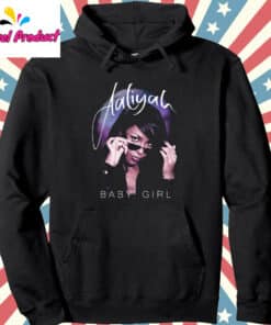 Aaliyah Vintage Bootleg Hoodie Black