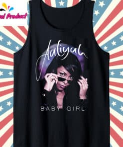 Aaliyah Vintage Bootleg Tank Top Black