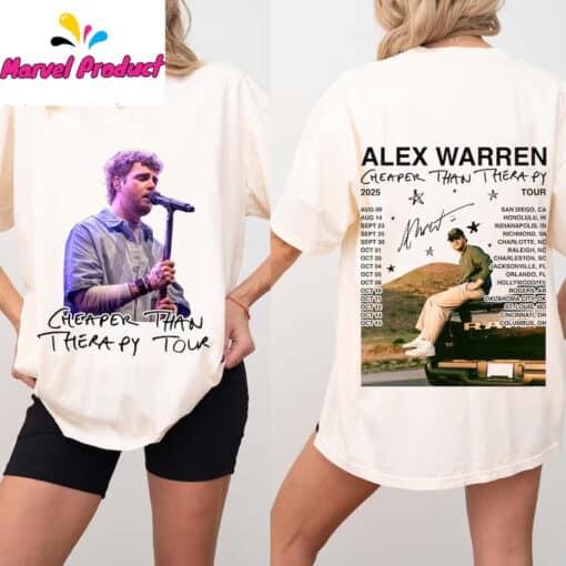 Alex Warren Cheaper Than Therapy Tour Shirt