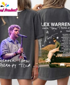 Alex Warren Cheaper Than Therapy Tour Shirt2