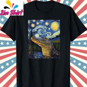 Alligator Alcatraz Van Gogh Style Shirt 10 Alligator Alcatraz Van Gogh Style Shirt