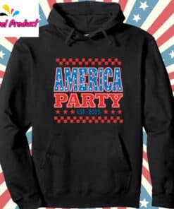 America Party Established 2025 Hoodie Black