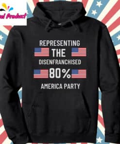 America Party USA Protest Hoodie Black