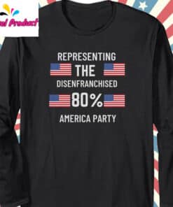 America Party USA Protest Long Sleeve Black
