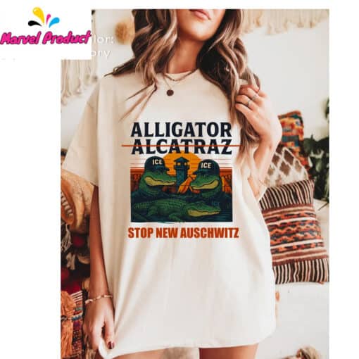Anti ICE Alligator Alcatraz Shirt - Image 4