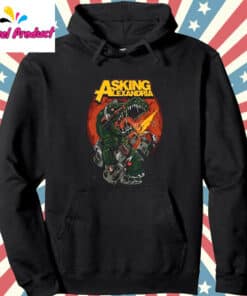 Asking Alexandria Dino Hoodie Black