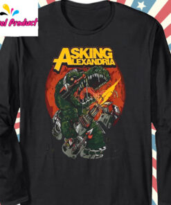 Asking Alexandria Dino Long Sleeve Black