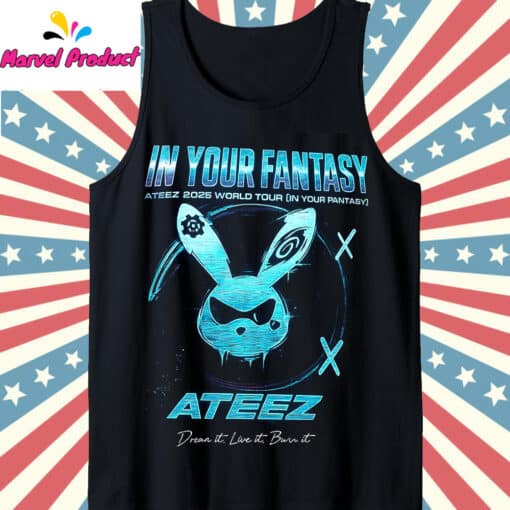 Ateez In Your Fantasy Cyberpunk 2025 Tour Shirt - Image 2