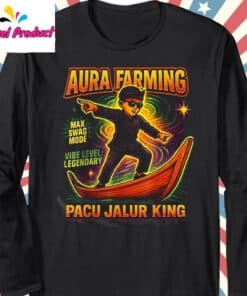 Aura Farming Long Sleeve Black