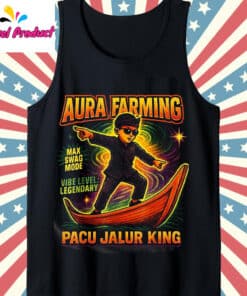 Aura Farming Tank Top Black