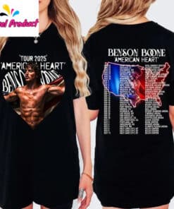 Benson Boone "American Heart" Tour 2025 Shirt