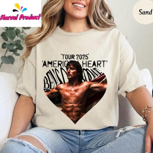 Benson Boone "American Heart" Tour 2025 Shirt - Image 4