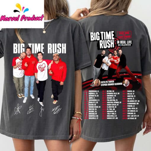 Big Time Rush Every Song Every Episode In Real Life Tour 2025 Shirt