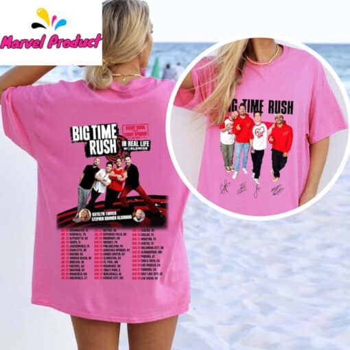 Big Time Rush Every Song Every Episode In Real Life Tour 2025 Shirt - Image 3
