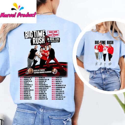 Big Time Rush Every Song Every Episode In Real Life Tour 2025 Shirt - Image 4