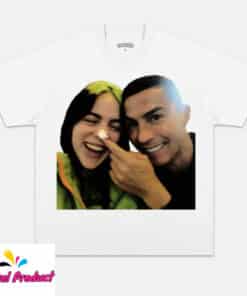Billie Eilish and Cristiano Ronaldo Funny Photo Shirt1