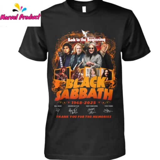 Black Sabbath 1968-2025 Back to the Beginning Shirt