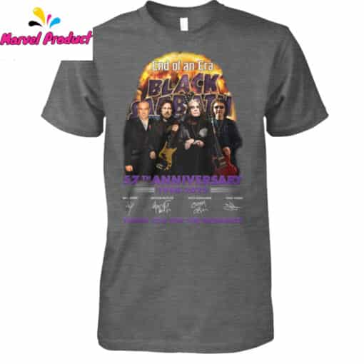 Black Sabbath 57th Anniversary 1968-2025 End of an Era Shirt - Image 2