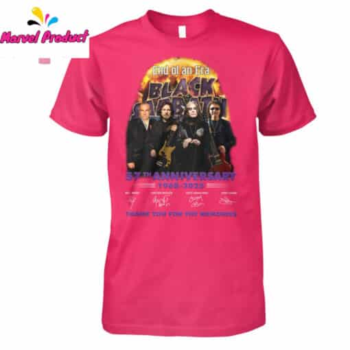 Black Sabbath 57th Anniversary 1968-2025 End of an Era Shirt - Image 3