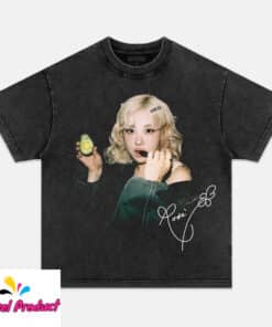 Blackpink Rose Avocado Shirt1 1