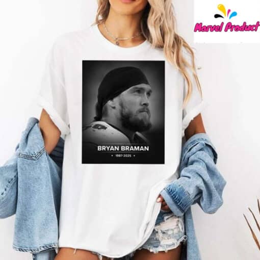Bryan Braman 1987-2025 In Memory Shirt - Image 3
