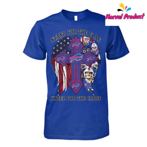 Buffalo Bills Stand For The Flag Kneel For The Cross Shirt - Image 3