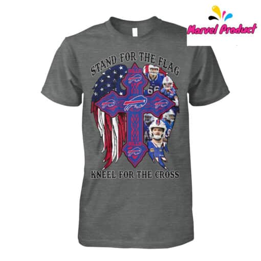 Buffalo Bills Stand For The Flag Kneel For The Cross Shirt - Image 4