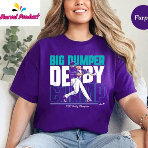 Cal Raleigh Big Dumper Derby Champ Seattle Baseball Shirt - Image 2