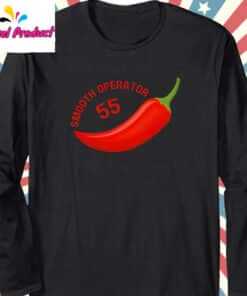 Carlos Sainz 55 Chilli Smooth Operator F1 Fan Long Sleeve Black
