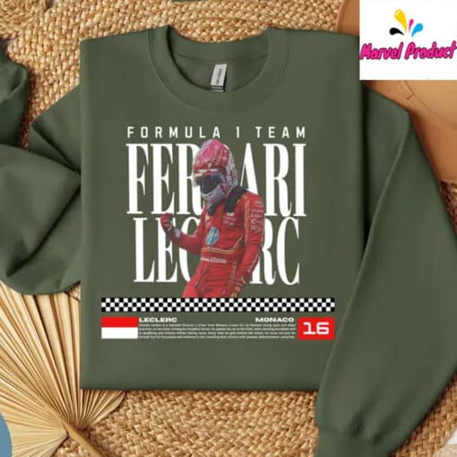 Charles Leclerc  F1 Racing Shirt - Image 4