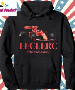 Charles Leclerc Prince of Monaco Ferrari F1 Hoodie Black