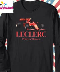 Charles Leclerc Prince of Monaco Ferrari F1 Long Sleeve Black