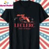 Charles Leclerc Prince of Monaco Ferrari F1 T Shirt Black