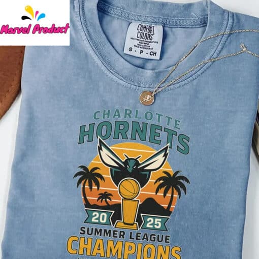 Charlotte Basketball 2025 Summer League Champs Shirt - Image 3