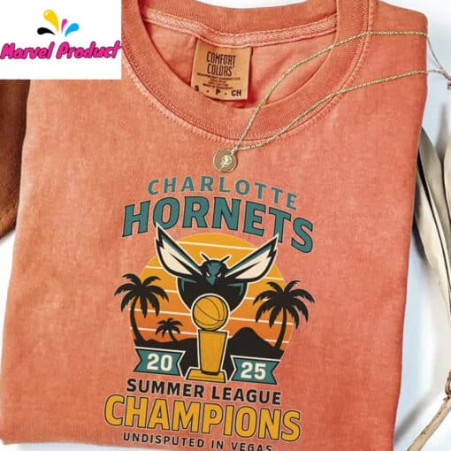 Charlotte Basketball 2025 Summer League Champs Shirt - Image 4