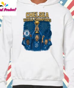 Chelsea Champions Of The World Shirt hooodie white