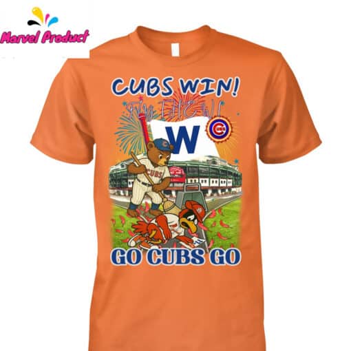 Chicago Cubs Win Fly The W Go Cubs Go Baseball Shirt - Image 4