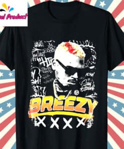 Chris Brown Breezy Graffiti Graphic Shirt