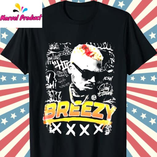Chris Brown Breezy Graffiti Graphic Shirt