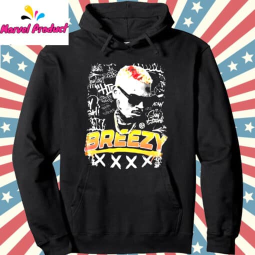 Chris Brown Breezy Graffiti Graphic Shirt - Image 2