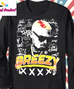 Chris Brown Breezy Graffiti Graphic Shirt2