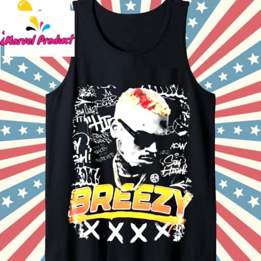 Chris Brown Breezy Graffiti Graphic Shirt - Image 4