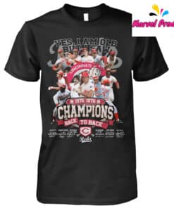 Cincinnati Reds 1975-1976 Champions Back To Back Shirt
