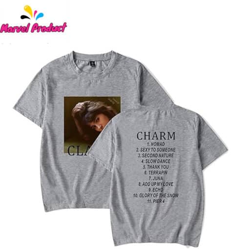Clairo Charm Tracklist T-Shirt - Image 4