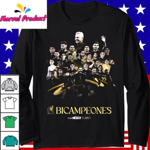 Club America Bicampeones Mexico Soccer Team Shirt - Image 3