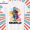 Coldplay Band T Shirt White