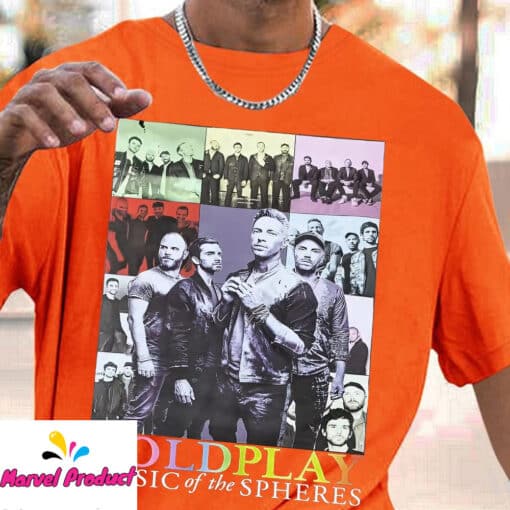 Coldplay Music of the Spheres Band Photos Fan Shirt - Image 3
