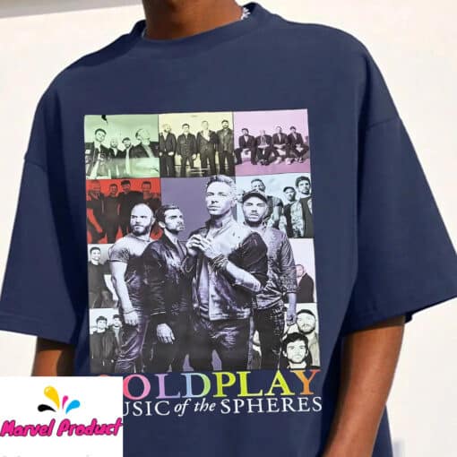 Coldplay Music of the Spheres Band Photos Fan Shirt - Image 4