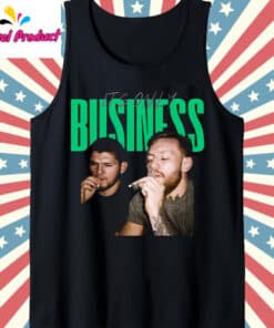 Conor McGregor Nate Diaz Its Only Business Graphic Tank Top Black