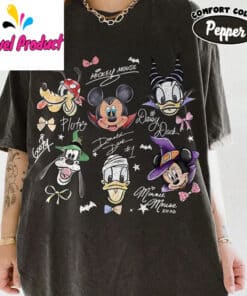 Coquette Bow Mickey Friends Halloween Shirt